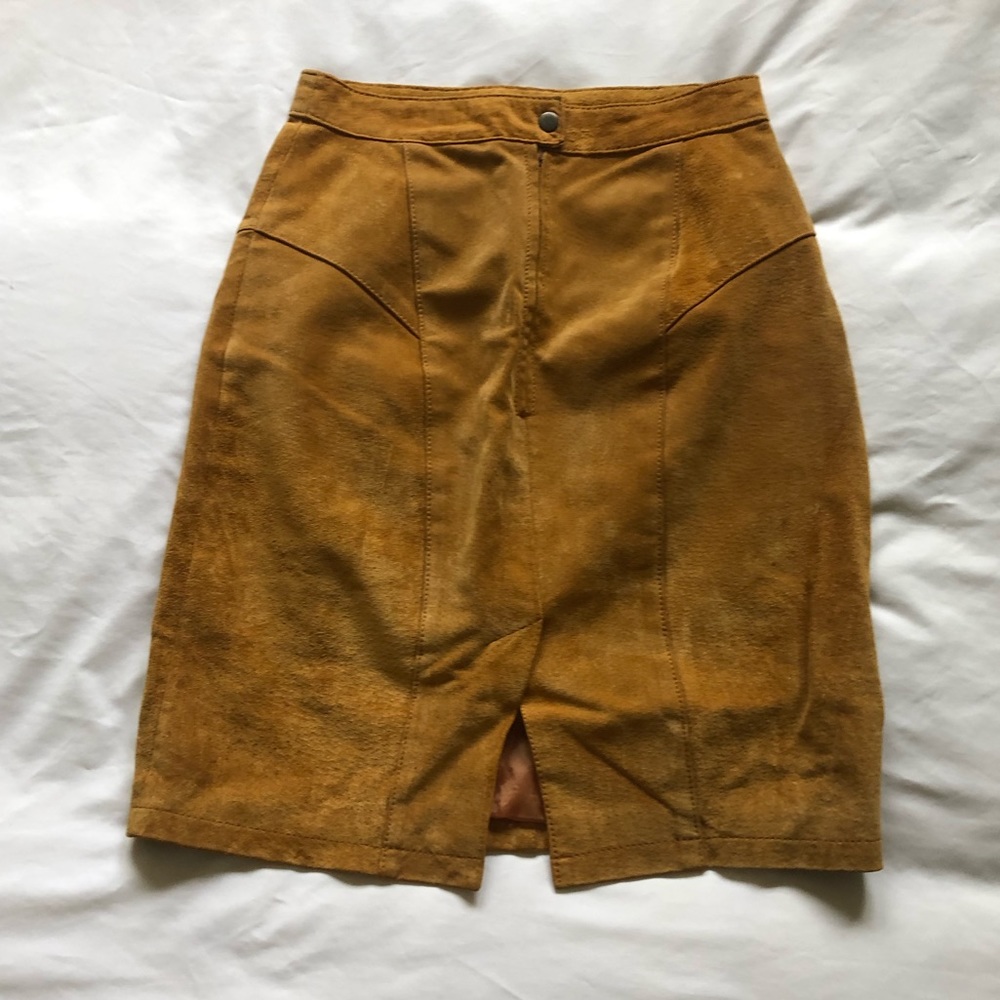 100% Leather Vintage Heavy Duty Skirt